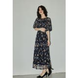 ブラック | niana ニアナ ブルーミーフラワードレス | Fashion Letter