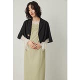 ブラック | niana ニアナ 変形ボタンブローチ付きジャケット | Fashion Letter