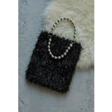 ブラック | niana ニアナ ラメシャギーハンドバッグ | Fashion Letter