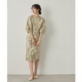 niana ニアナ リーフ刺繍デザインコクーンドレス | Fashion Letter | 詳細画像3