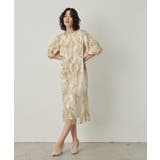 niana ニアナ リーフ刺繍デザインコクーンドレス | Fashion Letter | 詳細画像14