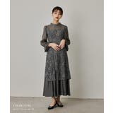 niana ニアナ シャーリングスリーブ花柄レースドレス | Fashion Letter | 詳細画像2 