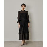 niana ニアナ シャーリングスリーブ花柄レースドレス | Fashion Letter | 詳細画像16 