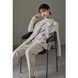 ベージュ | niana ニアナ ベーシックデザインパンツスーツ | Fashion Letter