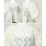 niana ニアナ フラワーテープ刺繍ペプラムブラウスセットドレス | Fashion Letter | 詳細画像17