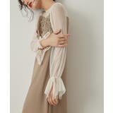 niana ニアナ ケミカルレース変形ベルスリーブIラインドレス | Fashion Letter | 詳細画像11