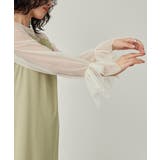 niana ニアナ ケミカルレース変形ベルスリーブIラインドレス | Fashion Letter | 詳細画像17