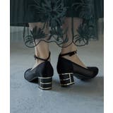 niana ニアナ グリッターチャンキーヒールシアーパンプス | Fashion Letter | 詳細画像5