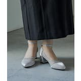 niana ニアナ グリッターチャンキーヒールシアーパンプス | Fashion Letter | 詳細画像15