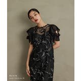 niana ニアナ フェザーフラワーフレアスリーブドレス | Fashion Letter | 詳細画像5