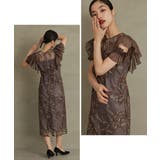 niana ニアナ フェザーフラワーフレアスリーブドレス | Fashion Letter | 詳細画像12