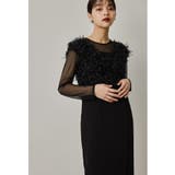 ブラック | niana ニアナ フリンジグリッターベストセットドレス | Fashion Letter