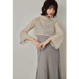 グレージュ | niana ニアナ ベルスリーブレースボレロセットマーメイドドレス | Fashion Letter