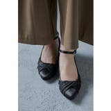ブラック | niana ニアナ レースリボンモチーフパンプス | Fashion Letter