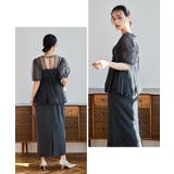 niana ニアナ バルーンチュールレイヤードドレス | Fashion Letter | 詳細画像12