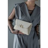 ベージュ | niana ニアナ ラメエナメルクラッチバッグ | Fashion Letter