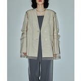 niana ニアナ ボクシーレイヤードチュールジャケット | Fashion Letter | 詳細画像15