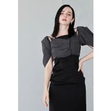 ブラック | niana ニアナ ディテールトップスセットドレス | Fashion Letter