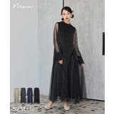 niana ニアナ ラメチュールAラインドレス | Fashion Letter | 詳細画像1 