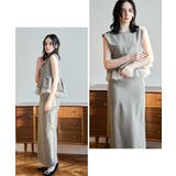 niana ニアナ ピンストライプぺプラムセットアップドレス | Fashion Letter | 詳細画像10 