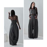 niana ニアナ ピンストライプビスチェワイドパンツドレス | Fashion Letter | 詳細画像4 