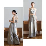 niana ニアナ ピンストライプビスチェワイドパンツドレス | Fashion Letter | 詳細画像9 