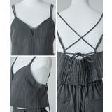 niana ニアナ ピンストライプビスチェワイドパンツドレス | Fashion Letter | 詳細画像12 