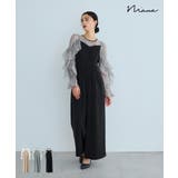 niana ニアナ シアーフリルパンツドレス | Fashion Letter | 詳細画像1 