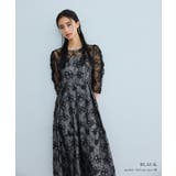 niana ニアナ スパンコールフラワーレースドレス | Fashion Letter | 詳細画像2