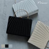 niana ニアナ サテンプリーツハンドバッグ | Fashion Letter | 詳細画像1