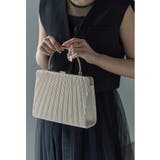 ベージュ | niana ニアナ サテンプリーツハンドバッグ | Fashion Letter
