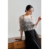 グレージュ×ブラック | niana ニアナ シャーリングチュールトップスセットドレス | Fashion Letter