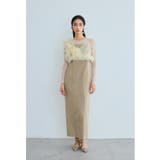 ベージュ | niana ニアナ パールビスチェドレス | Fashion Letter