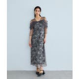 niana ニアナ オフショルダースパンコール刺繍レースドレス | Fashion Letter | 詳細画像3 