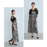 niana ニアナ オフショルダースパンコール刺繍レースドレス | Fashion Letter | 詳細画像16 