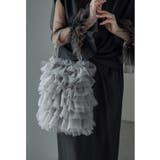 グレー | niana ニアナ ラメフリルトートバッグ | Fashion Letter
