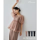 niana ニアナ バルーンチュールレイヤードドレス | Fashion Letter | 詳細画像1