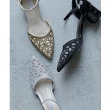 niana ニアナ 花柄パンチングカットチャンキーヒールパンプス | Fashion Letter | 詳細画像2