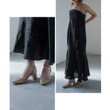 niana ニアナ 花柄パンチングカットチャンキーヒールパンプス | Fashion Letter | 詳細画像5