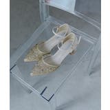 niana ニアナ 花柄パンチングカットチャンキーヒールパンプス | Fashion Letter | 詳細画像7