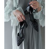 niana ニアナ 花柄パンチングカットチャンキーヒールパンプス | Fashion Letter | 詳細画像13
