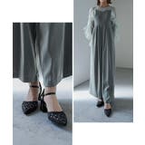 niana ニアナ 花柄パンチングカットチャンキーヒールパンプス | Fashion Letter | 詳細画像14