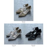 niana ニアナ 花柄パンチングカットチャンキーヒールパンプス | Fashion Letter | 詳細画像20