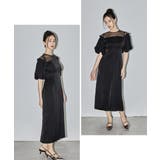 niana ニアナ ヴィンテージサテンパフスリーブドレス | Fashion Letter | 詳細画像14 