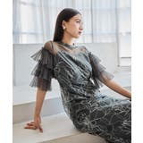 niana ニアナ フラワーラメ刺繍レースドレス | Fashion Letter | 詳細画像5