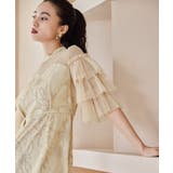 niana ニアナ フラワーラメ刺繍レースドレス | Fashion Letter | 詳細画像9