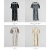 niana ニアナ フラワーラメ刺繍レースドレス | Fashion Letter | 詳細画像20