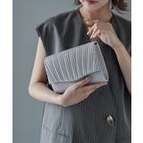 niana ニアナ プリーツサテンクラッチバッグ | Fashion Letter | 詳細画像4 