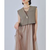 niana ニアナ ショートジレセットチュールドレス | Fashion Letter | 詳細画像13 