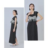 niana ニアナ ピンストライプスリーブレスビスチェドレス | Fashion Letter | 詳細画像14 